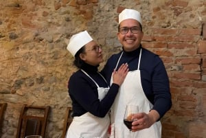 Firenze: Pasta madlavningskursus med vinsmagning nær Duomo