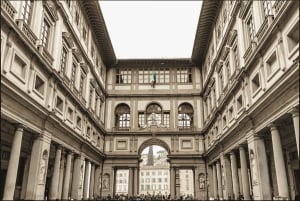 Firenze: Accademia og Uffizi Gallery guidet tur