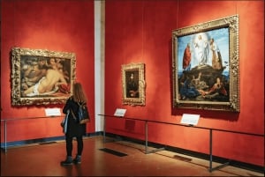 Firenze: Accademia og Uffizi Gallery guidet tur