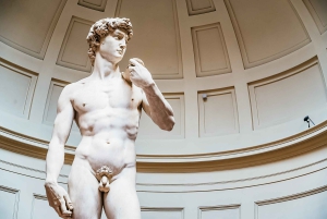 Firenze: Accademia, Uffiziene og byvandring i sentrum