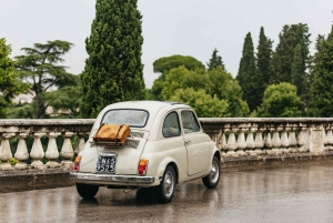 Florença: Passeio de carro pelo campo em um Fiat 500 Vintage