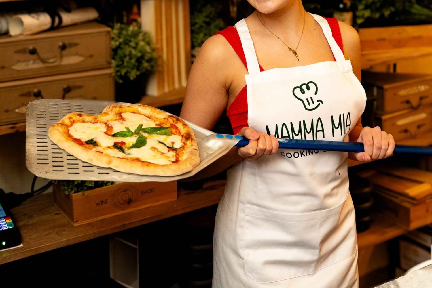 Firenze: Autentica esperienza pizza e gelato + vino illimitato