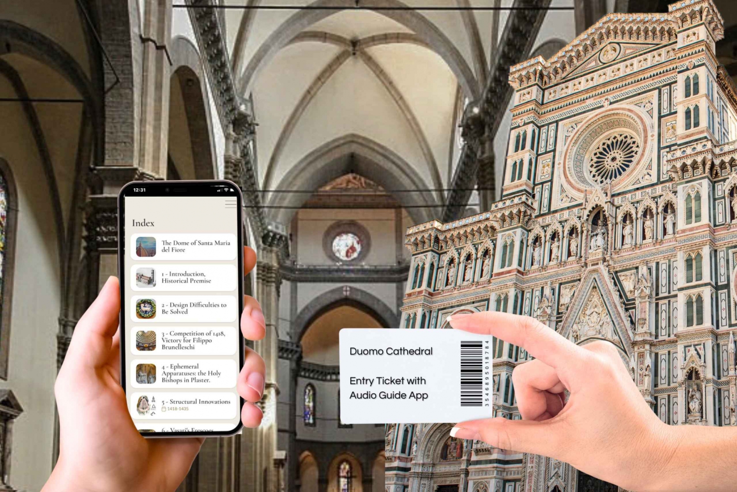 Florence : Baptistère, Cathédrale, Billet pour le Musée & AudioApp