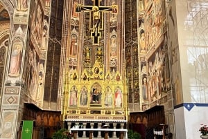 Florence : Basilique de Santa Croce avec un historien de l'art