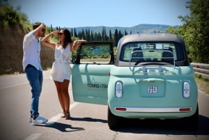 Florence: Chianti Fiat E-Car Tour with Wine Tasting & Lunch