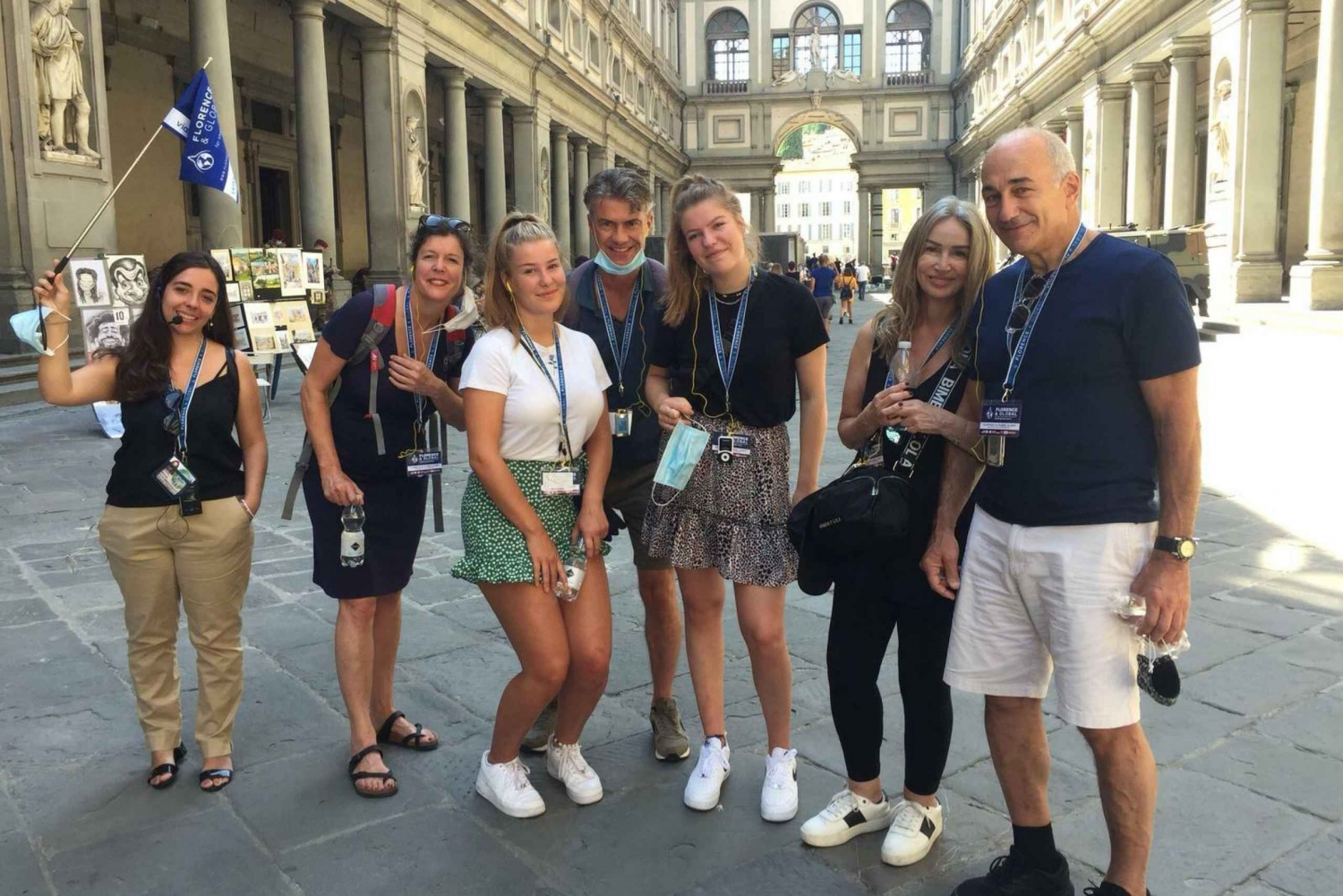 Firenze: Omvisning til fots og besøk i Uffizi-galleriet