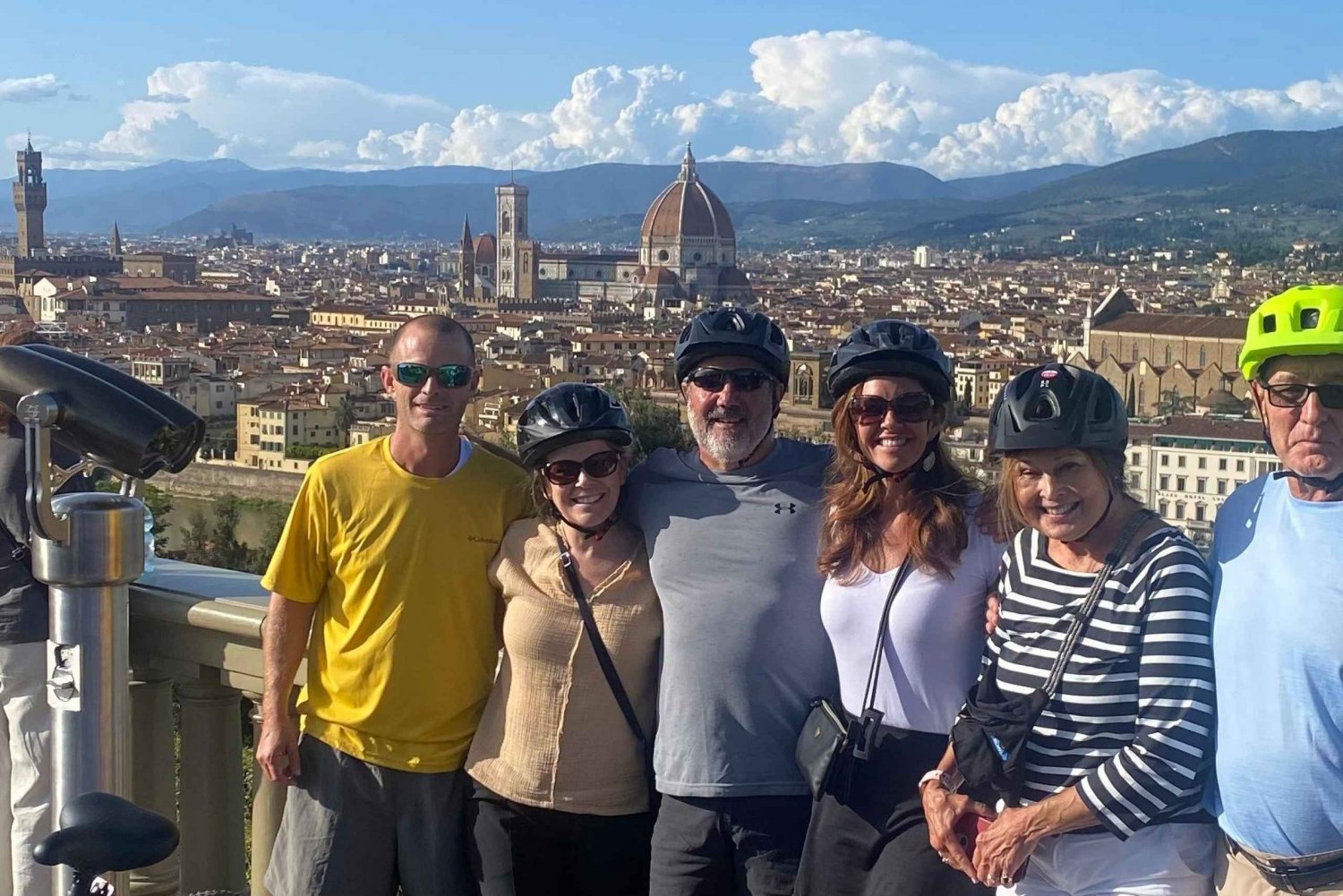 Visite guidée de Florence en E-Bike + dégustation de vin et de gelato