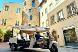 Florença: Carro de golfe ecológico e city tour de Tuk Tuk