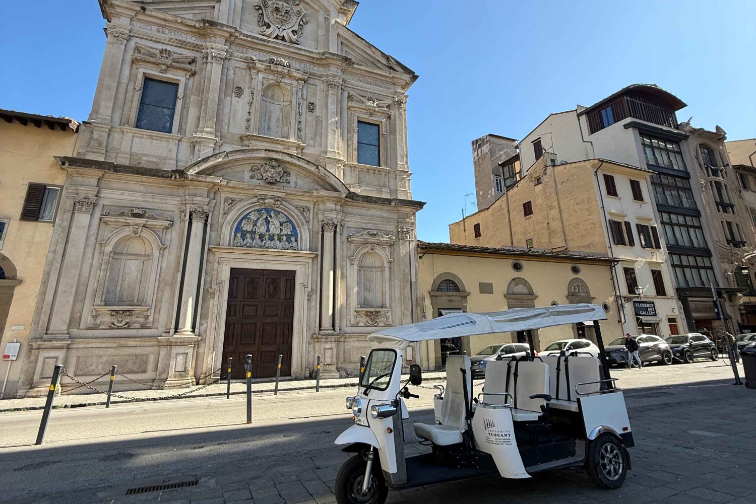 Florens: Stadsvandring med ekologisk golfbil och tuk-tuk (rädda planeten)