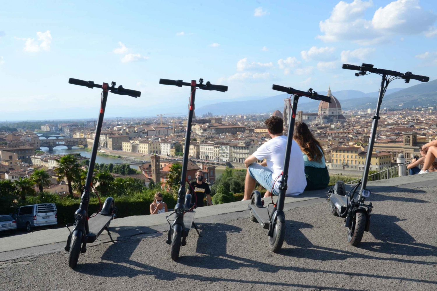Florence: Electric Scooter Tour with Guide