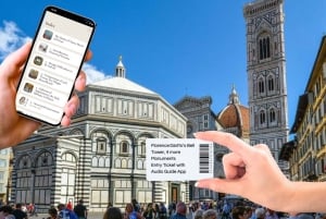 Firenze: Giotton kellotorni, 4 muuta muistomerkkiä + AudioApp: Giotton kellotorni, 4 muuta monumenttia + AudioApp