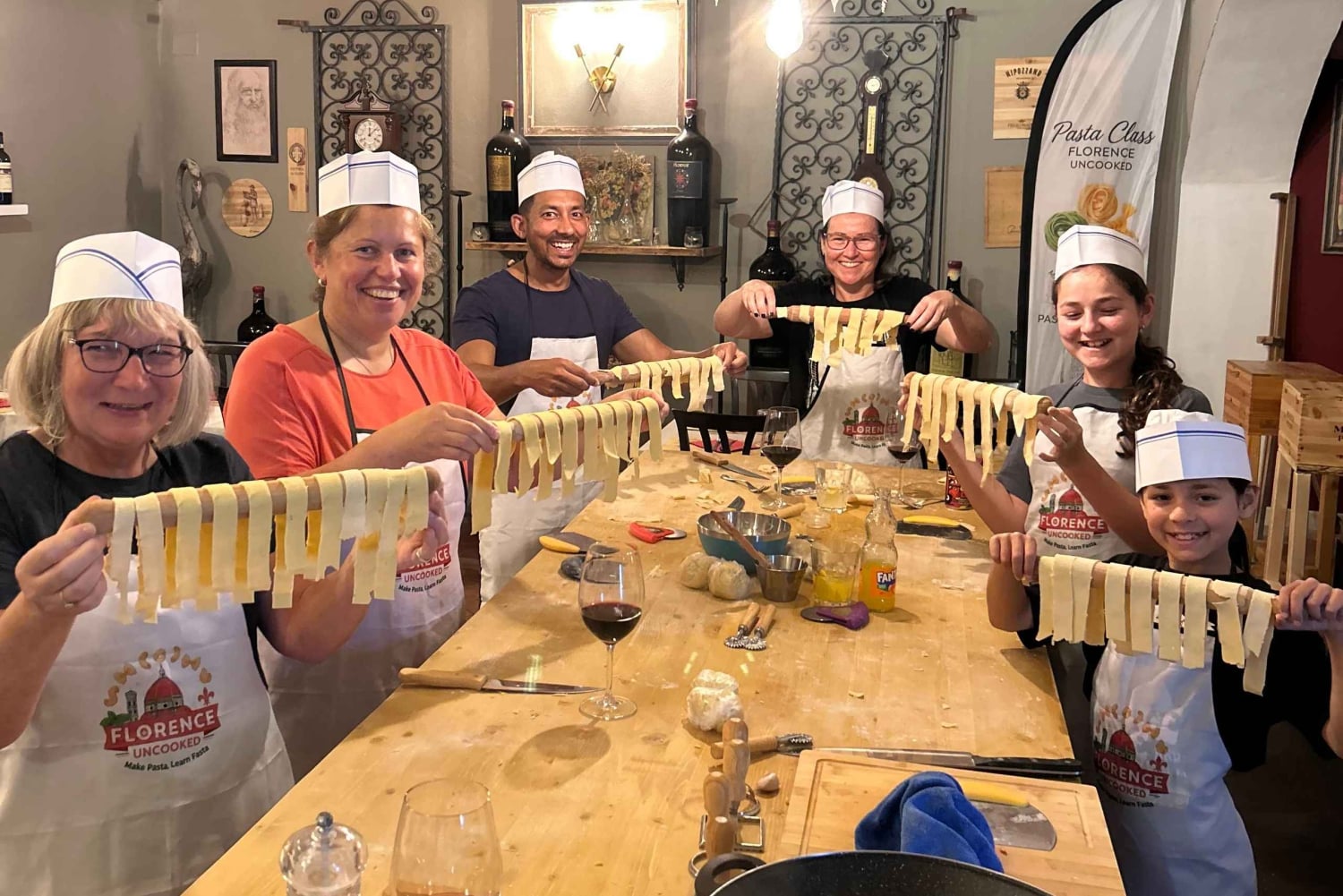 Florence Gluten Free Pasta Class with limitless Wine