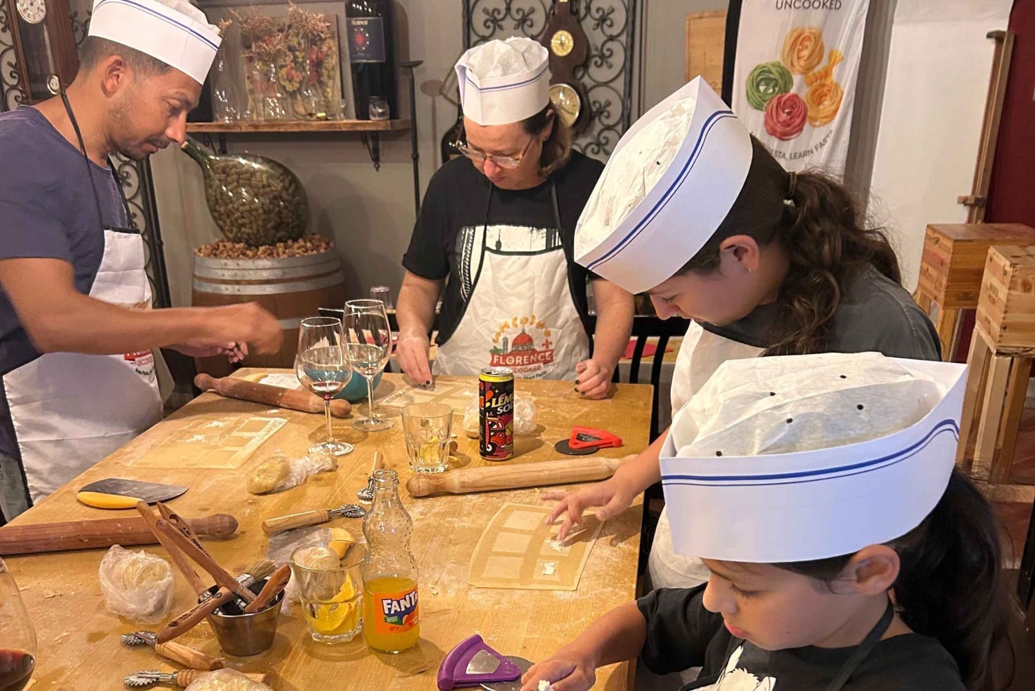 Florence Gluten Free Pasta Class with limitless Wine