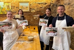 Florence: Golf Cart Tour & Cooking Class with Unlimited Wine