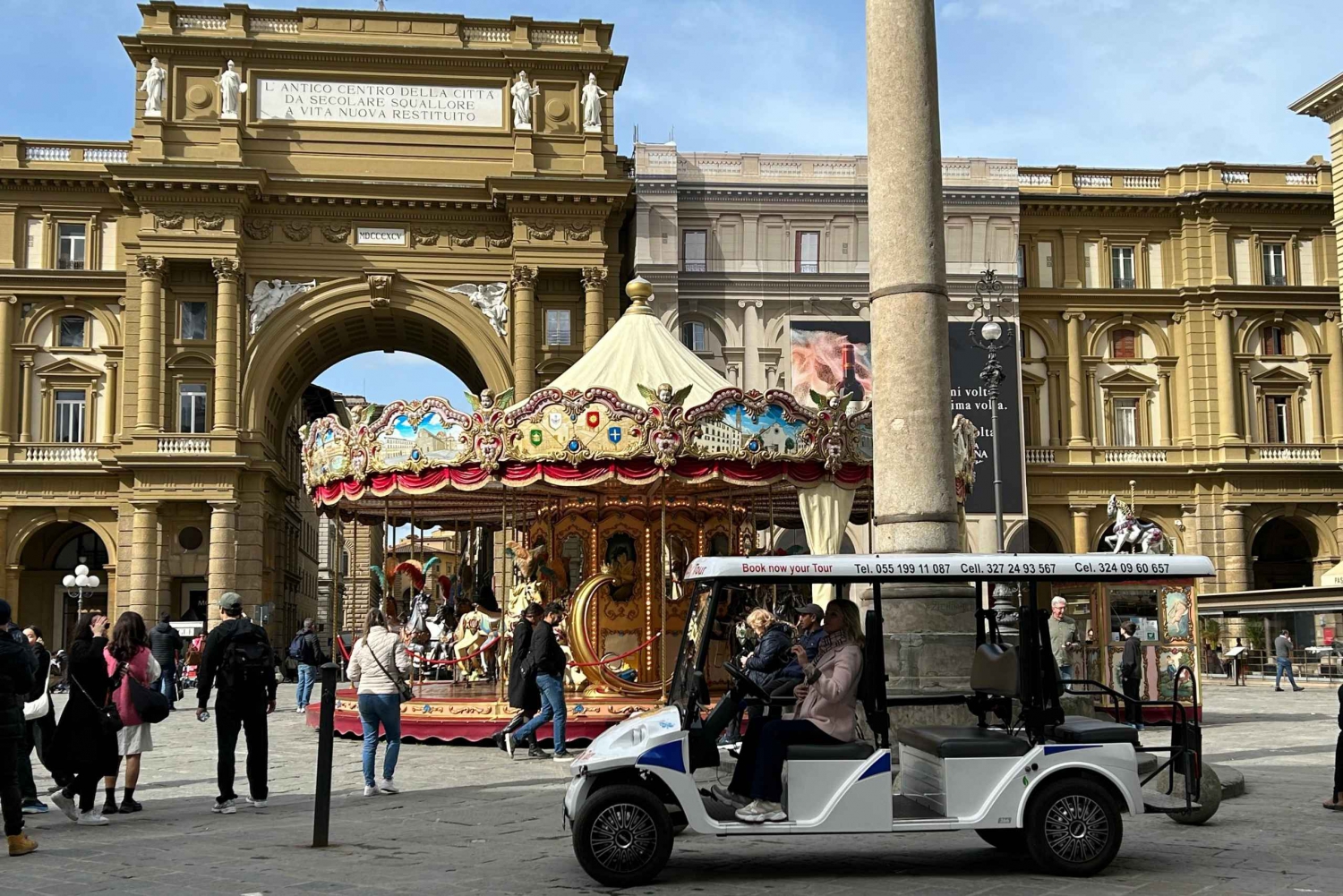 Florence: Golf Cart Tour with Panoramic Views