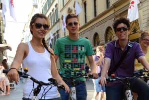 Florence: Guided Tour by Bike with Gelato Tasting