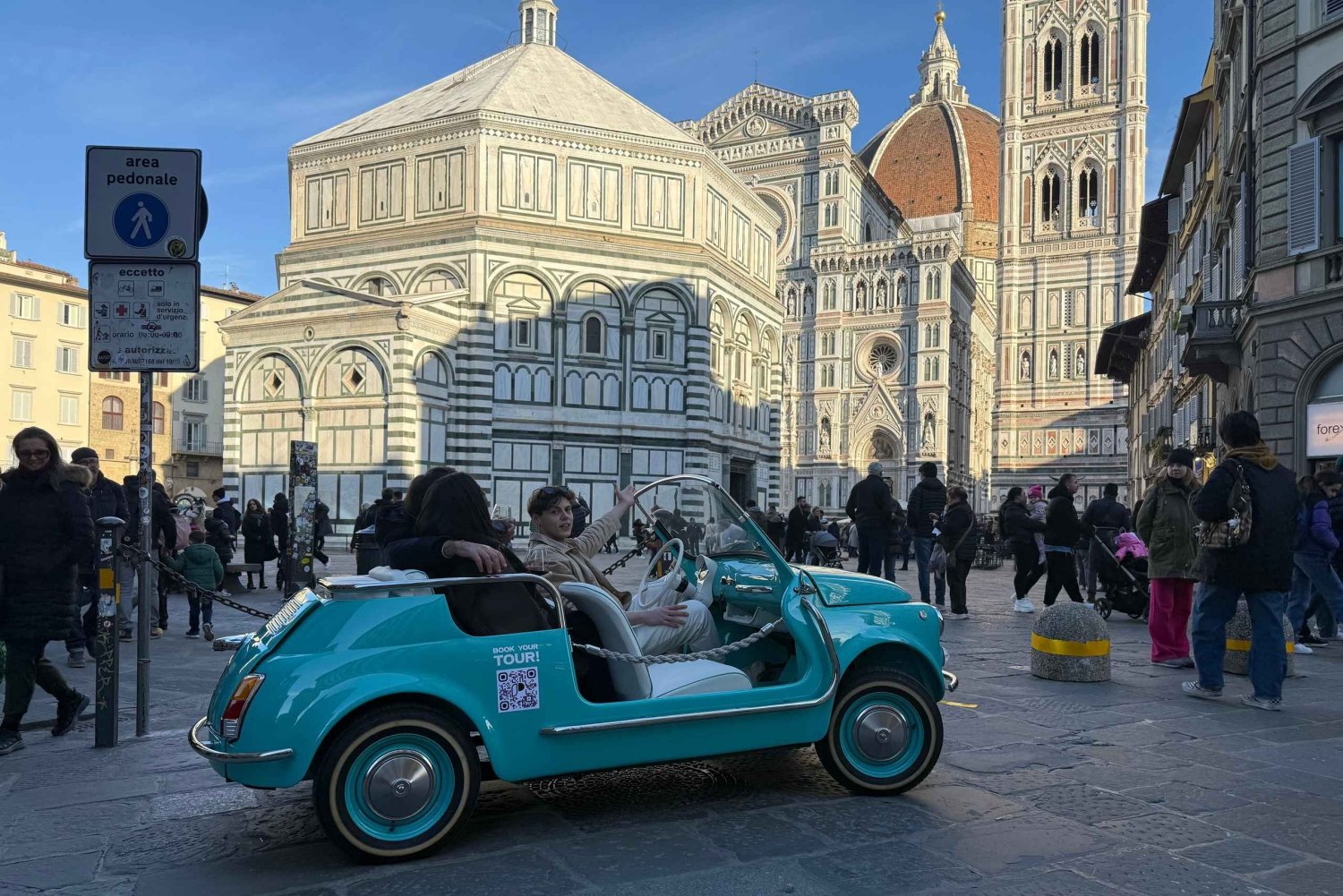 Florence Vintage Electric Fiat 500 – wycieczka prywatna po mieście