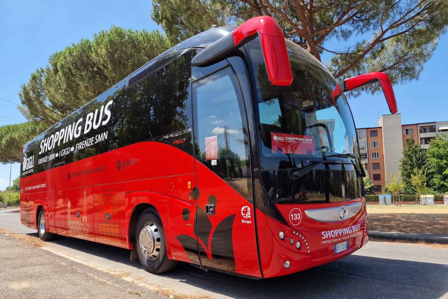Firenze: 'I Gigli' indkøbscenter tur/retur med shuttlebus