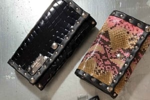 Firenze: Laboratorio di creazione di portafogli in pelle con caffè