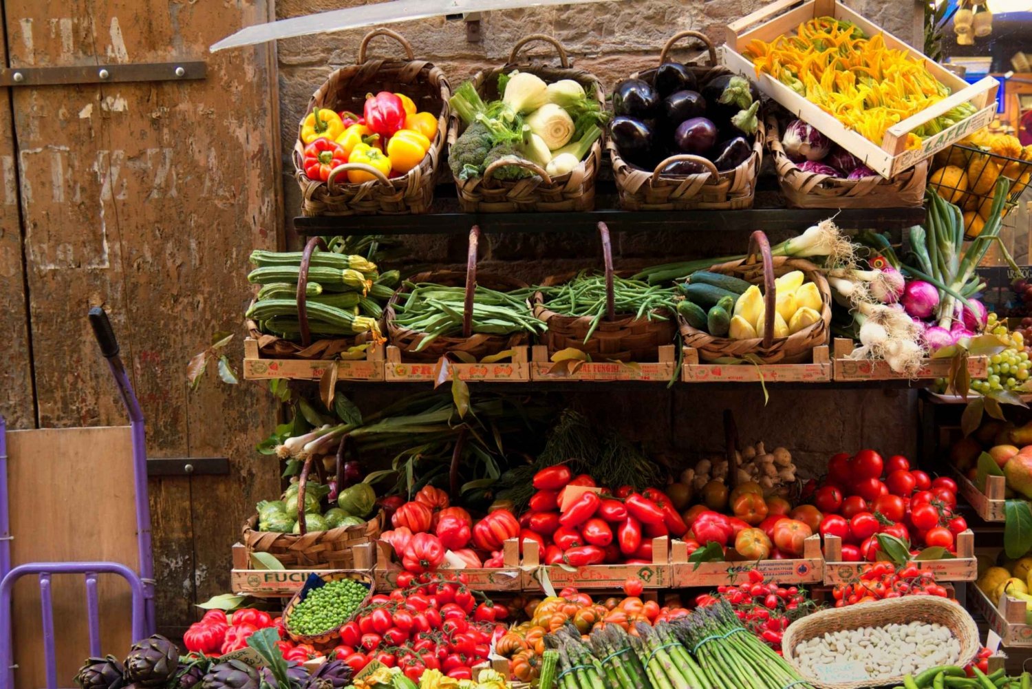 Florença: mercado e degustação de comida