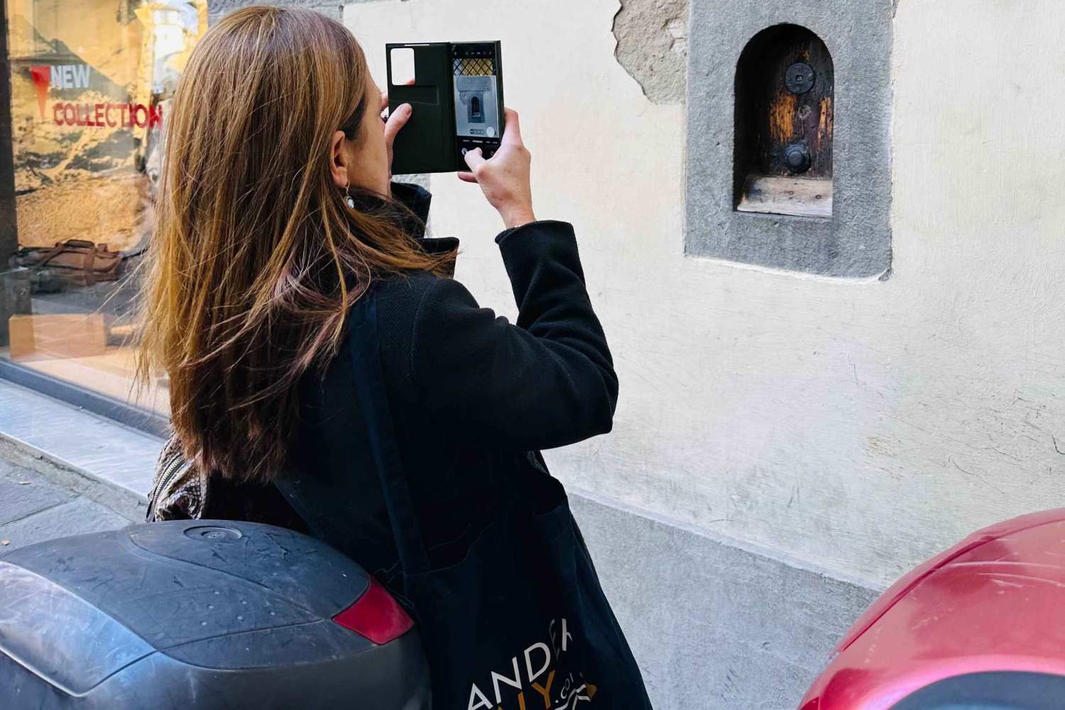 Florenz: Michelangelos David und ein Schluck durch ein Weinfenster