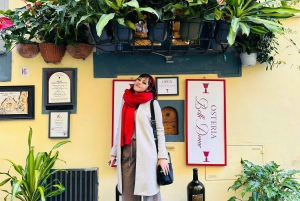 Florenz: Michelangelos David und ein Schluck durch ein Weinfenster