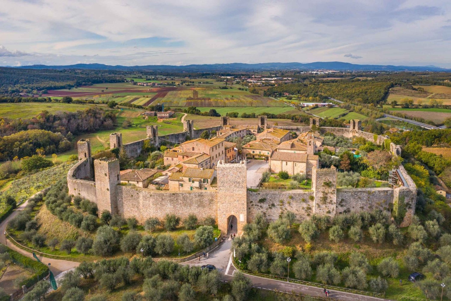 Firenze: Orcian keskiaikainen kokemus: Monteriggioni ja Val d'Orcia