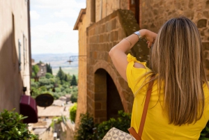 Firenze: Monteriggioni & Val d'Orcia Valgfri vinsmaking