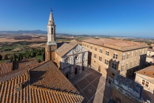 Firenze: Orcian laakso, Montalcino, Pienza lounaalla ja viinillä.