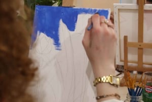 Firenze: Paint&Wine Ponte Vecchion näkymällä