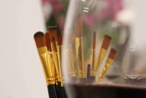 Firenze: Paint&Wine Ponte Vecchion näkymällä