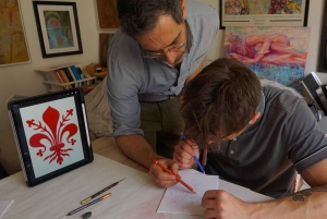 Florence: Painting experience, create your Florentine Lily!