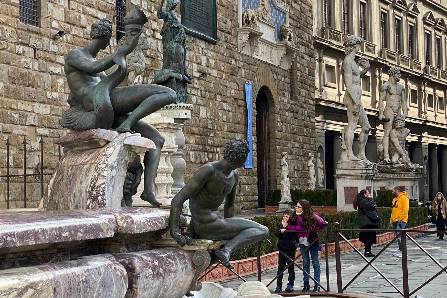 Florença: excursão a pé para crianças na Piazza della Signoria