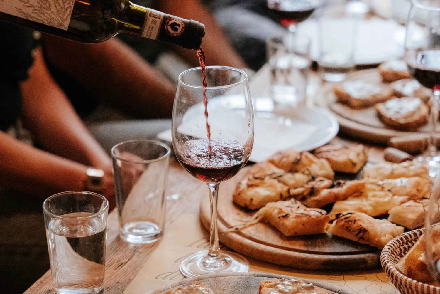 Florencia: Piazza Signoria, cena y los Tres Tenores