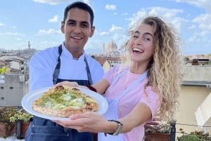 Firenze: Pizzakursus med udsigt over katedralen