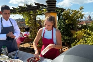 Firenze: Pizzakursus med udsigt over katedralen