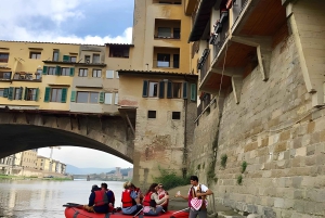 Florença: Experiência de Rafting na Ponte Vecchio com Aperitivo