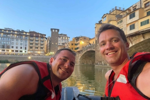 Florença: Experiência de Rafting na Ponte Vecchio com Aperitivo