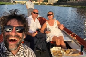 Florencia: Tour en barco privado con vino