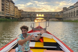Firenze: Privat bådtur med vin