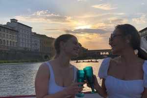 Firenze: Privat bådtur med vin