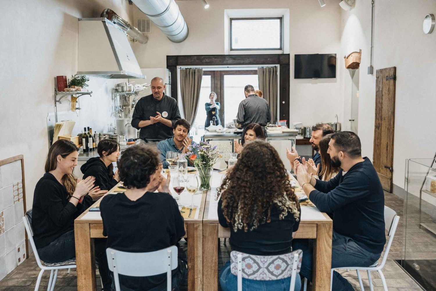Florença: Aula de massas com uma refeição de 4 pratos acompanhada de vinho