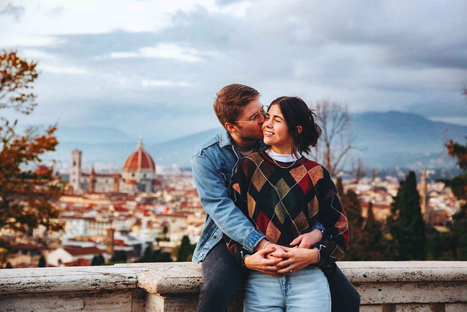 Florenz: Privates Fotoshooting auf dem Piazzale Michelangelo