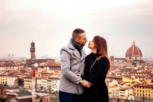 Firenze: Privat fotoshoot på Piazzale Michelangelo