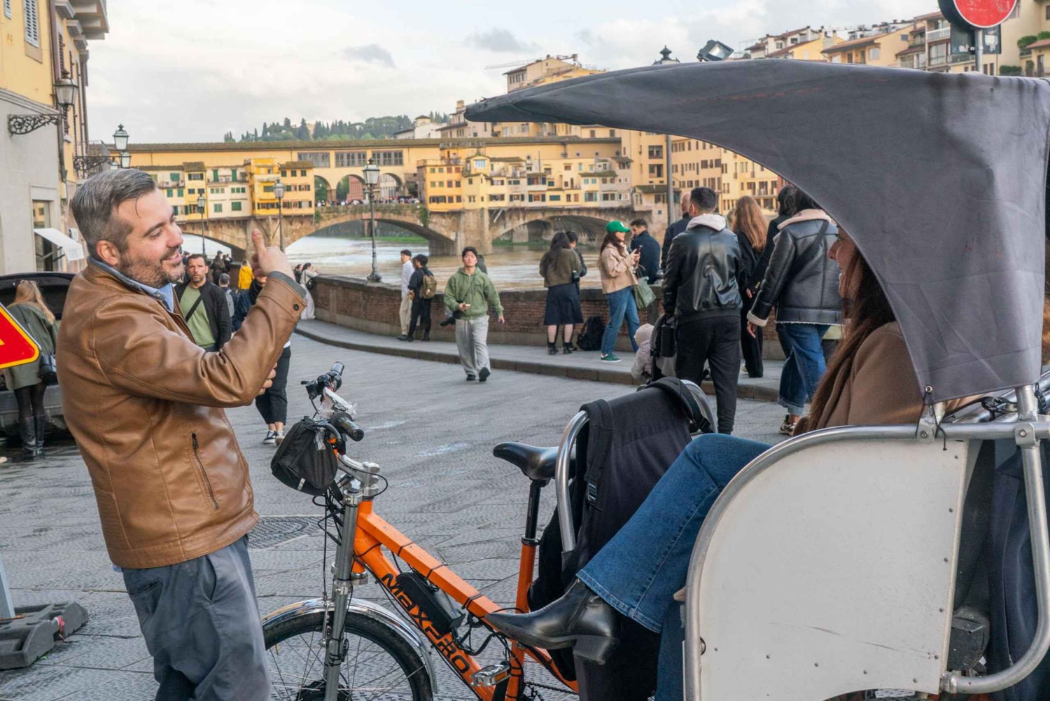 Florencja: prywatny transport rikszą