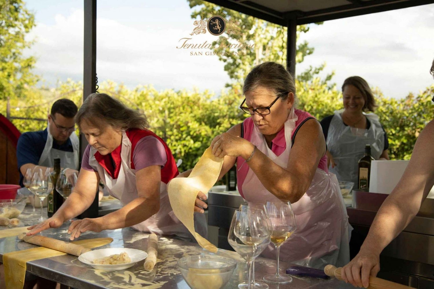 Florença: Aula de culinária e degustação de vinhos em San Gimignano