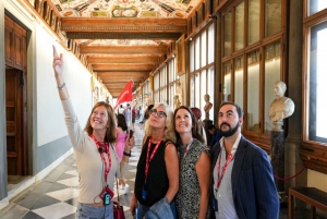 Firenze: Uffiziergalleriet: Spring linjen over