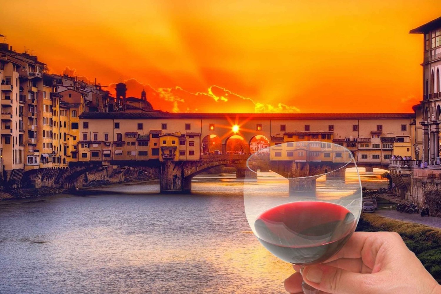 Florence: Sightseeingtour bij zonsondergang en wijnproeverij