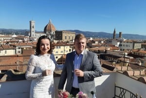 Firenze: Symbolsk bryllupsfornyelse af ægteskabspakke