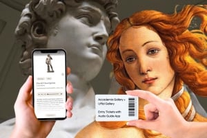 Florence: Uffizi & Accademia Priority Tickets with Audio App